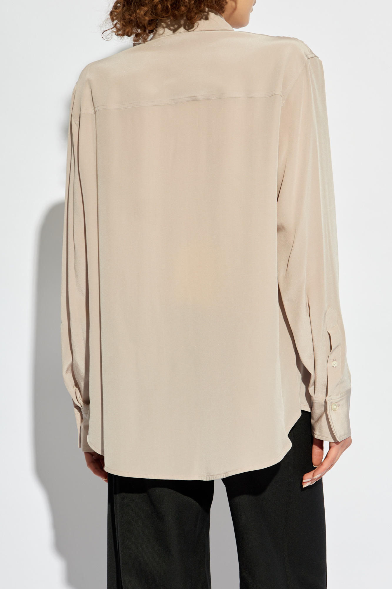 Tシャツ・カットソー VICTORIA BECKHAM Women Tunic Tops 1424JTS005890B Black Fitted T-Shirt Dress by Victoria Beckham – Boyds